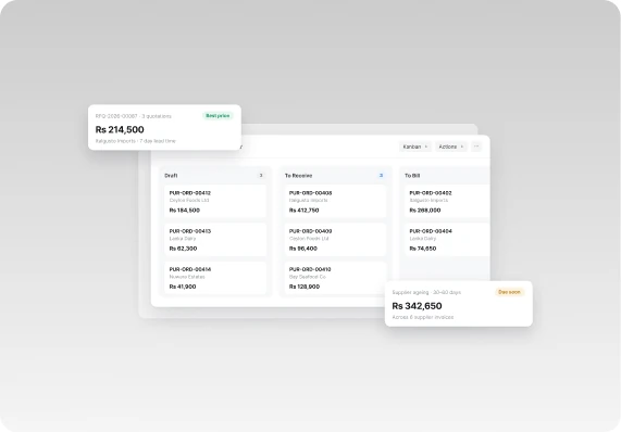 Orders and customer sales in Surge Cloud